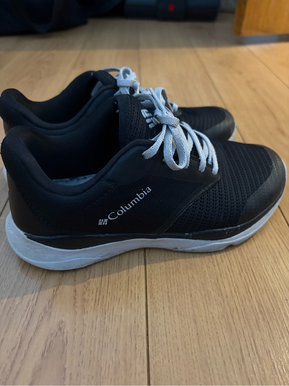 Columbia Black Athletic Sneakers with White Accents